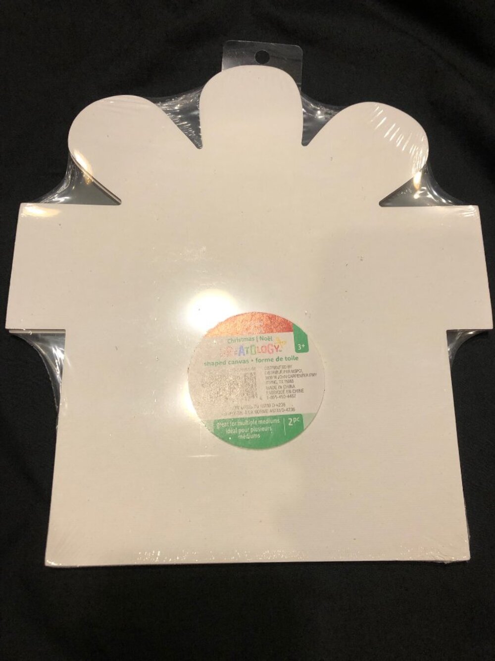 Creatology Present-Shaped White Canvas Panels - 4 Canvases